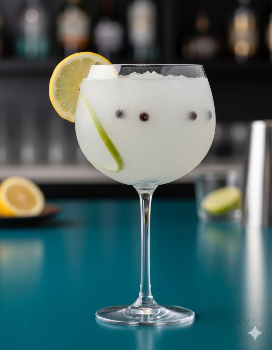 Gin-tonic sin alcohol adaptado para disfagia